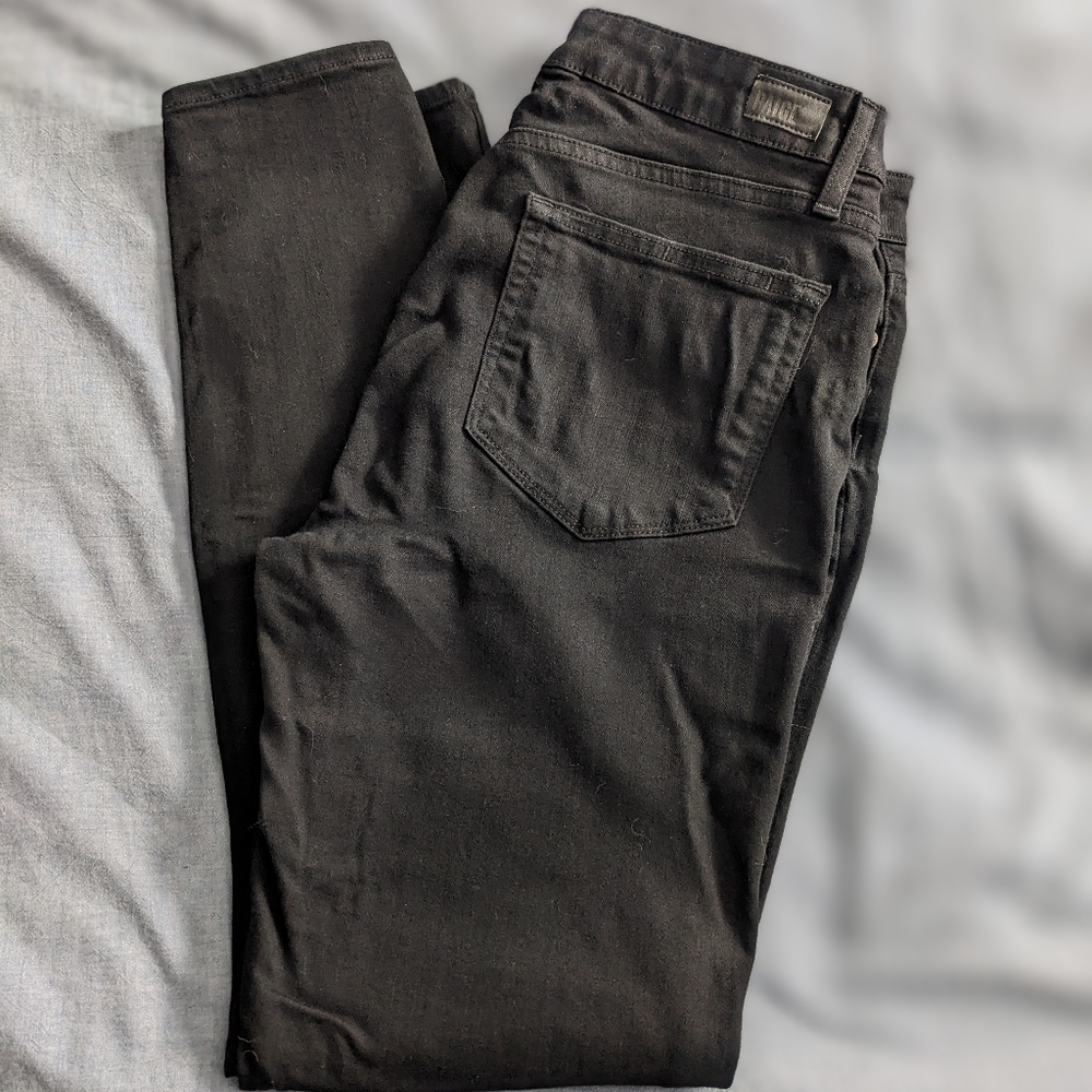 Black Paige verdugo ultra skinny jeans. Sz30. Gently worn.